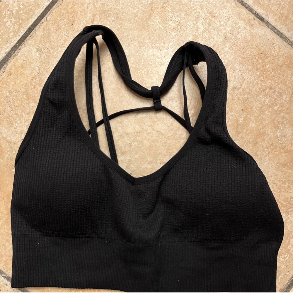 NVGTN Black Sports Bra